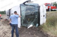 В России перевернулся микроавтобус: пострадали 8 украинцев