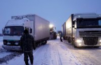 В настоящее время есть трудности с проездом грузового транспорта на дороге «Мерефа – Лозовая – Харьков», - Служба автодорог