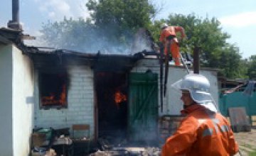 В Днепропетровской области пожар на летней кухне едва не уничтожил жилой дом