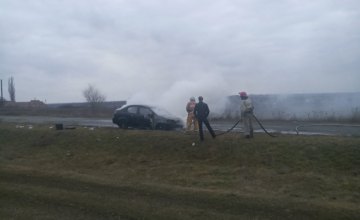 В Томаковском районе сгорел «Chevrolet Aveo»