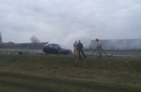 В Томаковском районе сгорел «Chevrolet Aveo»