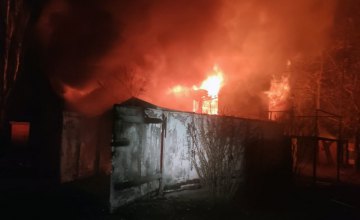 В Кривом Роге воспламенились хозяйственные постройки: сгорело 100 кв. метров