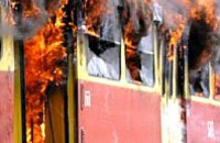 В Одессе на ходу загорелся городской трамвай