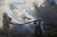 В Днепропетровской области из-за пожара в экосистеме загорелся жилой дом