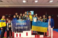 Тхеквондисты из Днепра завоевали 15 медалей на международном турнире
