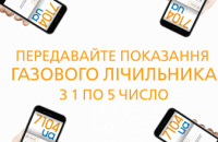 «Дніпрогаз» нагадує: передати показання лічильника газу необхідно до 5 червня