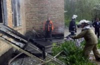 В Киевской области горела школа