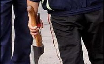 Житель Софиевского района, вооружившись топором, попытался ограбить местную пенсионерку