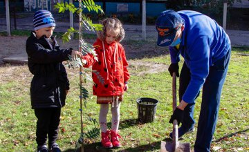 Дніпро-квітучий: понад 1500 молодих дерев висадять учні, батьки та педагоги на території шкіл та позашкільних закладів міста