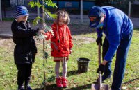 Дніпро-квітучий: понад 1500 молодих дерев висадять учні, батьки та педагоги на території шкіл та позашкільних закладів міста