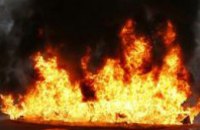 В Киеве в результате пожара дотла сгорел частный дом