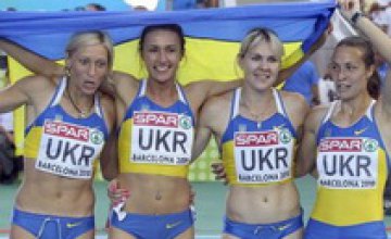 Украинки завоевали «золото» ЧЕ в эстафете 4х100 