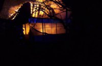 Масштабный пожар: в Днепропетровской области сгорел частный дом площадью более 100 кв.м (ФОТО, ВИДЕО)