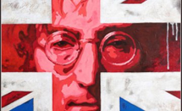 Днепропетровский художник планирует написать 40 картин с портретом Джона Леннона на фоне флагов разных стран