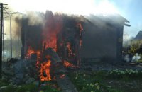 На Днепропетровщине ликвидировали пожар в хозяйственной постройке