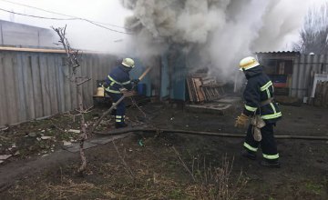 В Никополе пожарные ликвидировали пожар в хозпостройке
