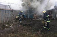 В Никополе пожарные ликвидировали пожар в хозпостройке