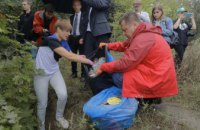 Президент Эстонии Керсти Кальюлайд и мэр Днепра Борис Филатов присоединились к всемирной акции чистоты