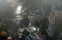 В Днепропетровской области сгорел одноэтажный жилой  дом