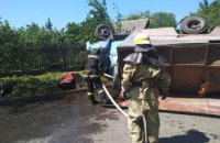 ​На Днепропетровщине перевернулся автомобиль «Горводоканала»: есть пострадавшие (ФОТО)