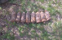 На Днепропетровщине во время выпаса скота местный житель обнаружил восемь артиллерийских снарядов