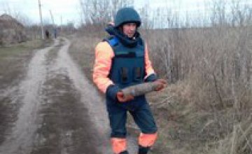 В Днепропетровской области мужчина во время прогулки нашел артиллерийский снаряд