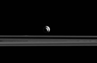 NASA опубликовало необычные фото парада лун Сатурна (ФОТО)