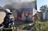 В Днепропетровской области загорелось одноэтажное здание: есть пострадавший