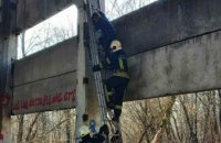 В Днепре спасатели сняли девочку с 8-метровой высоты заброшенной постройки