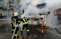 В Киевской области горел грузовой автомобиль