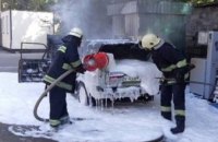 На Днепропетровщине загорелся легковой автомобиль: есть пострадавшие (ФОТО)