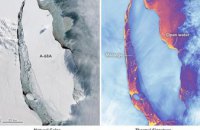 NASA показало фото гигантского треснувшего айсберга (ФОТО)