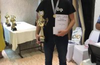Днепровский спортсмен Артем Иванов стал чемпионом Европы по шашкам